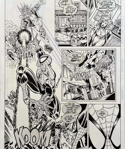 Web of SpiderMan 129 page 20 by Steven Butler  Inker Randy Emberlin