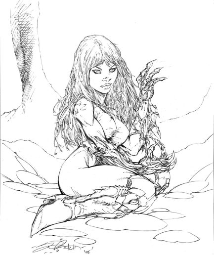 Witchblade Pin up by Shelby Robertson